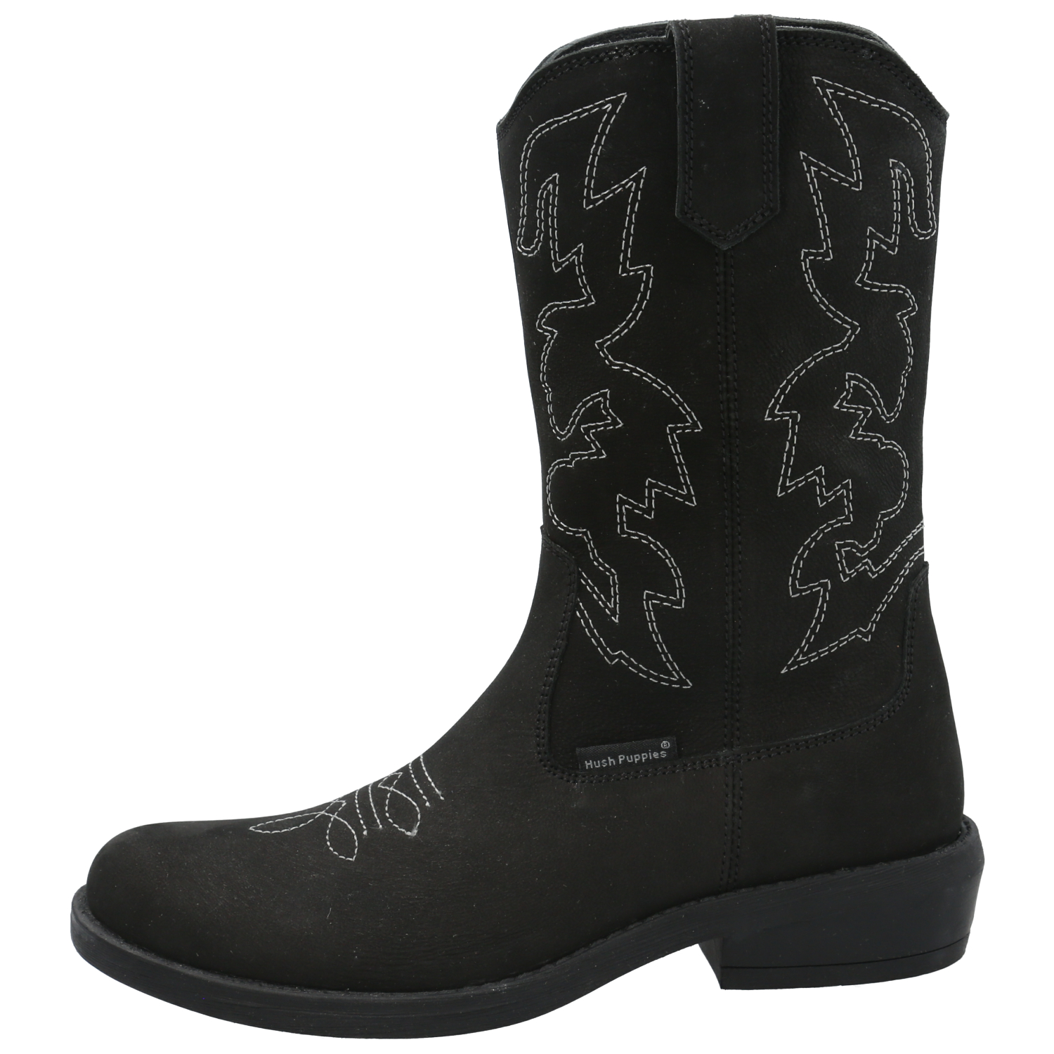 BOTA CUERO NIÑA NEW TEXAS NEGRO HUSH PUPPIES KIDS - 6