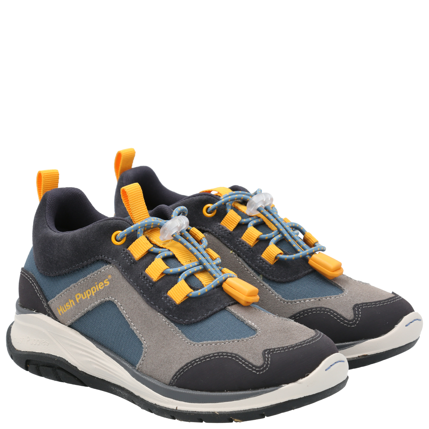 ZAPATILLA CUERO NIÑO FASTLAND GRIS HUSH PUPPIES KIDS - 9