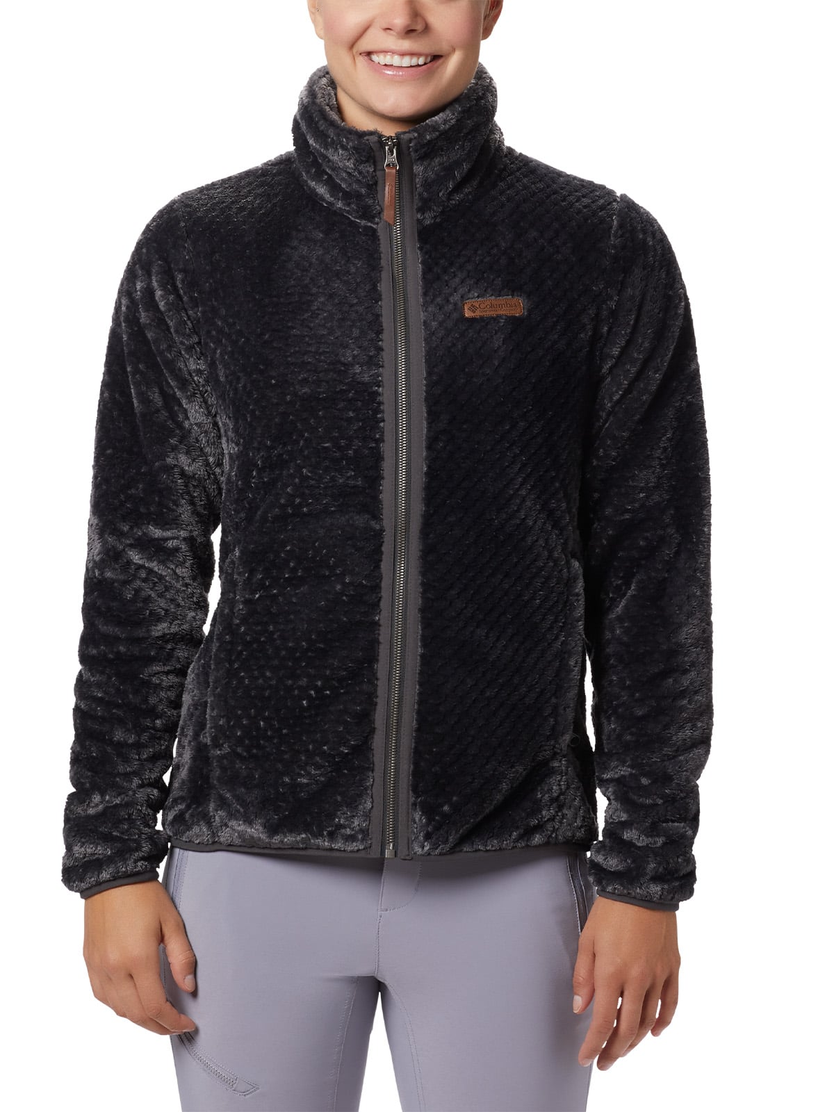 POLAR MUJER FIRE SIDE II SHERPA FULL ZIP NEGRO COLUMBIA - 1