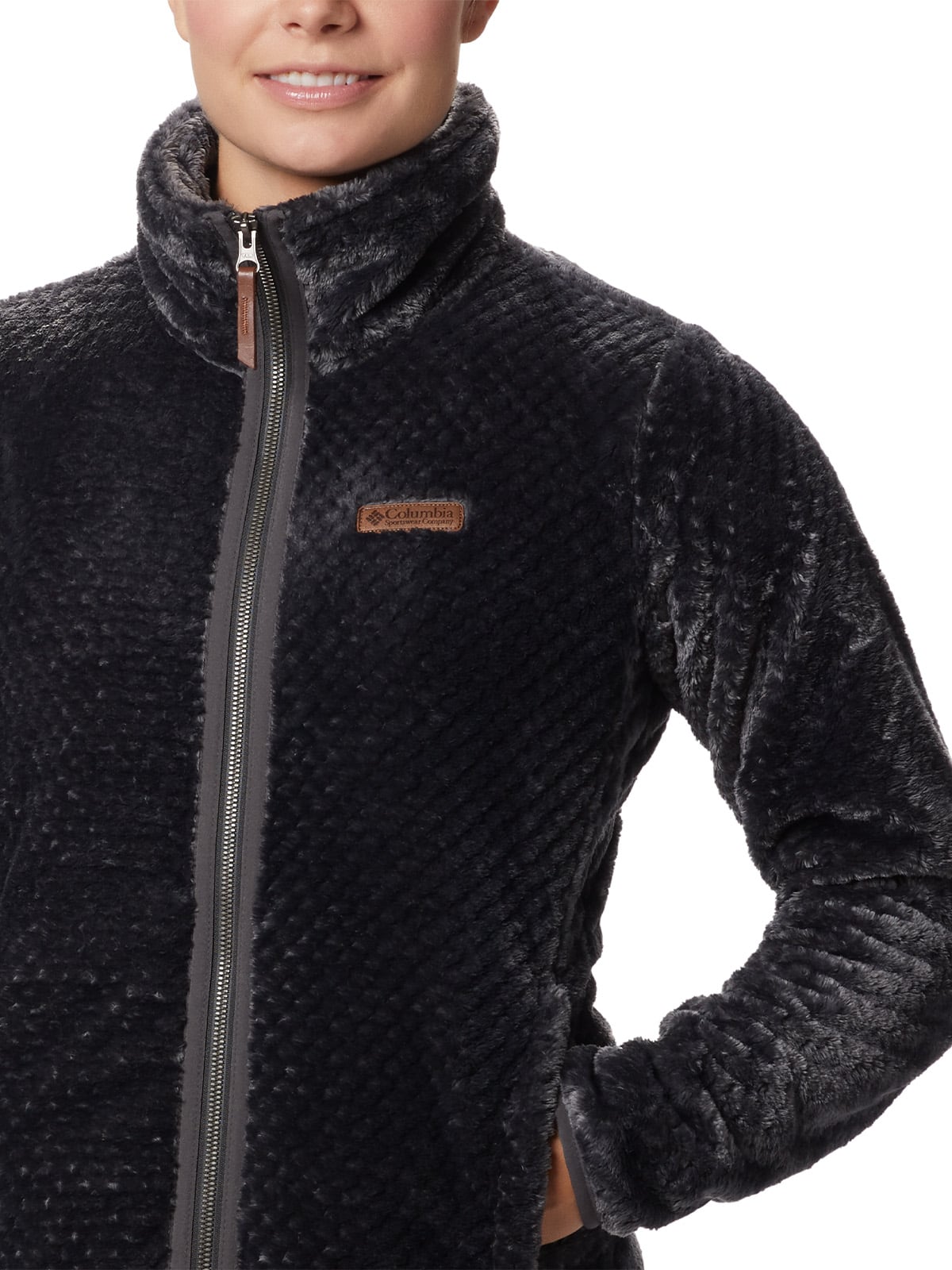 POLAR MUJER FIRE SIDE II SHERPA FULL ZIP NEGRO COLUMBIA - 2