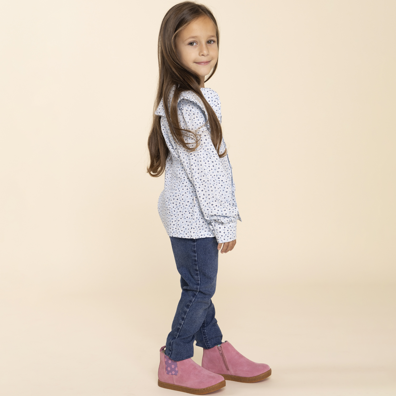 BOTÍN CUERO NIÑA PIOMBINO ROSADO HUSH PUPPIES - 4