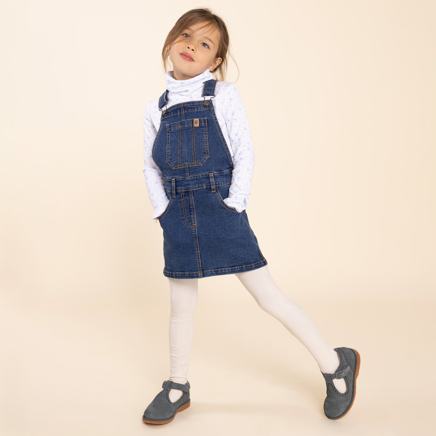 GUILLERMINA CUERO NIÑA DOMINGA  AZUL HUSH PUPPIES - 4