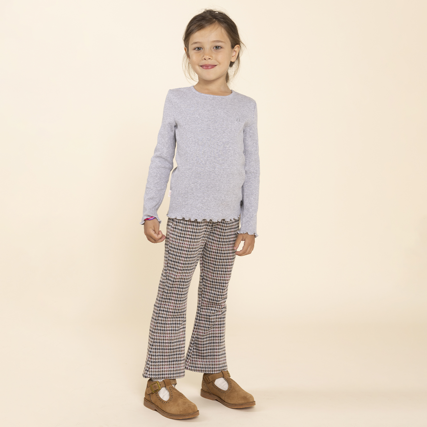 GUILLERMINA CUERO NIÑA DOMINGA CAFÉ HUSH PUPPIES - 4