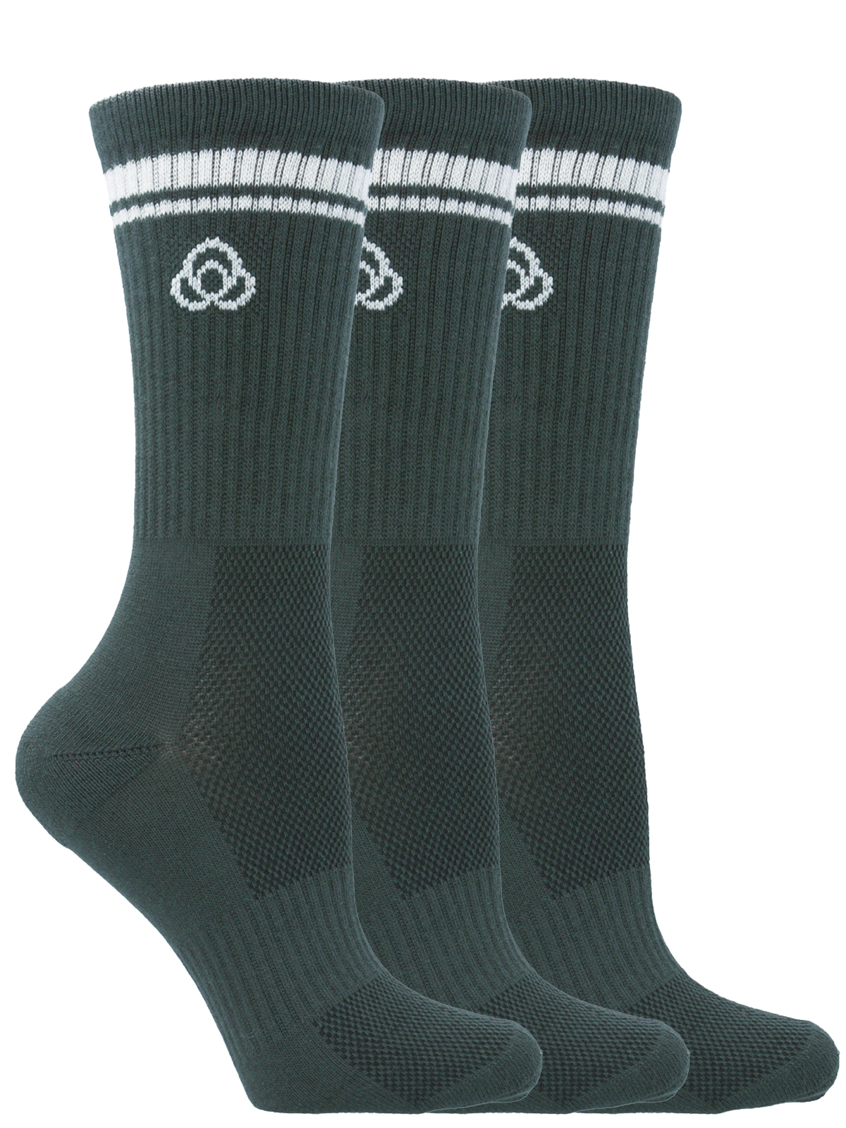 PACK 3 CALCETINES MUJER CREW CUT PRO VERDE BSOUL - 2