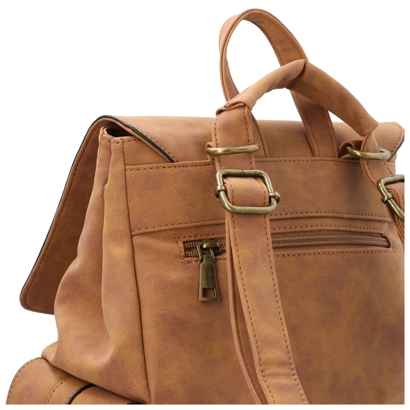 CARTERA REX BACKBAG CAMEL MUJER AZALEIA - 4