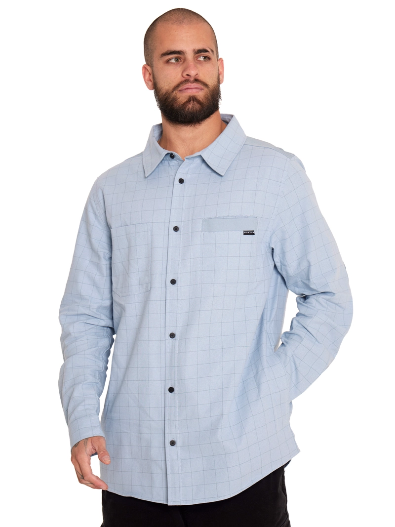 CAMISA MANGA LARGA HOMBRE CELESTE - 6