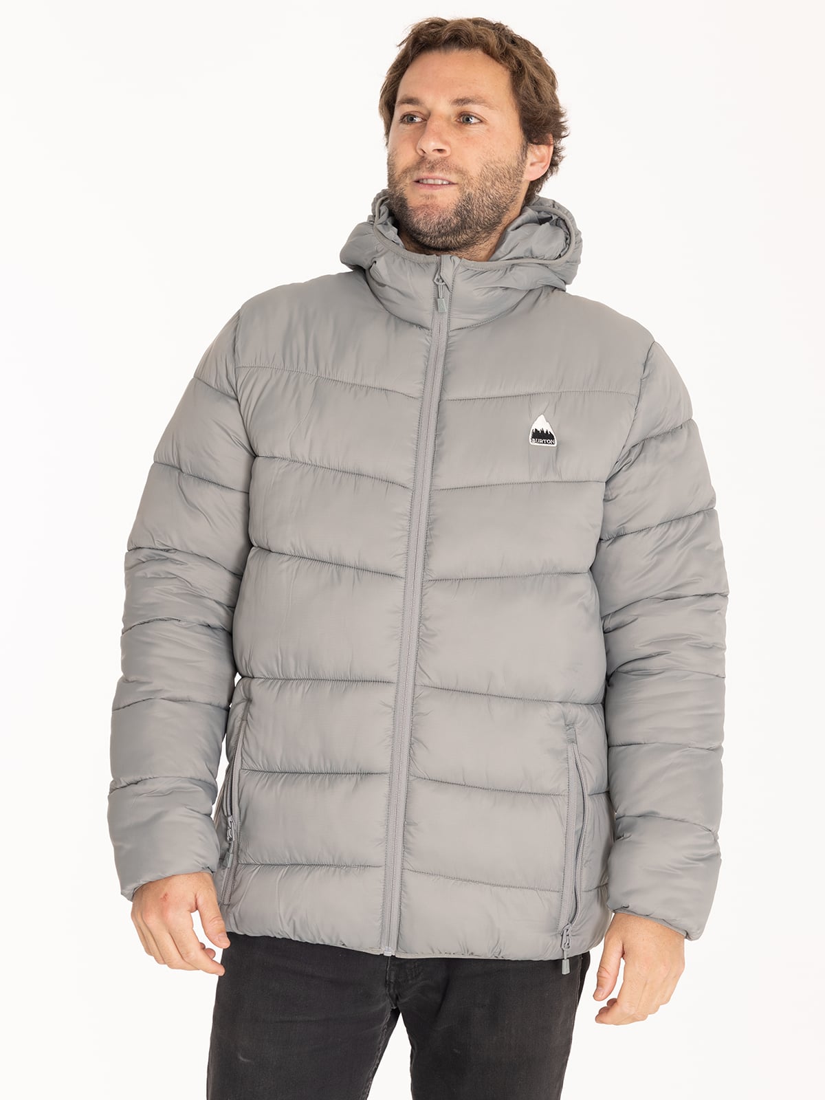 PARKA HOMBRE BURTON MPK002 NYLON GRIS IMPERMEABLE - 1