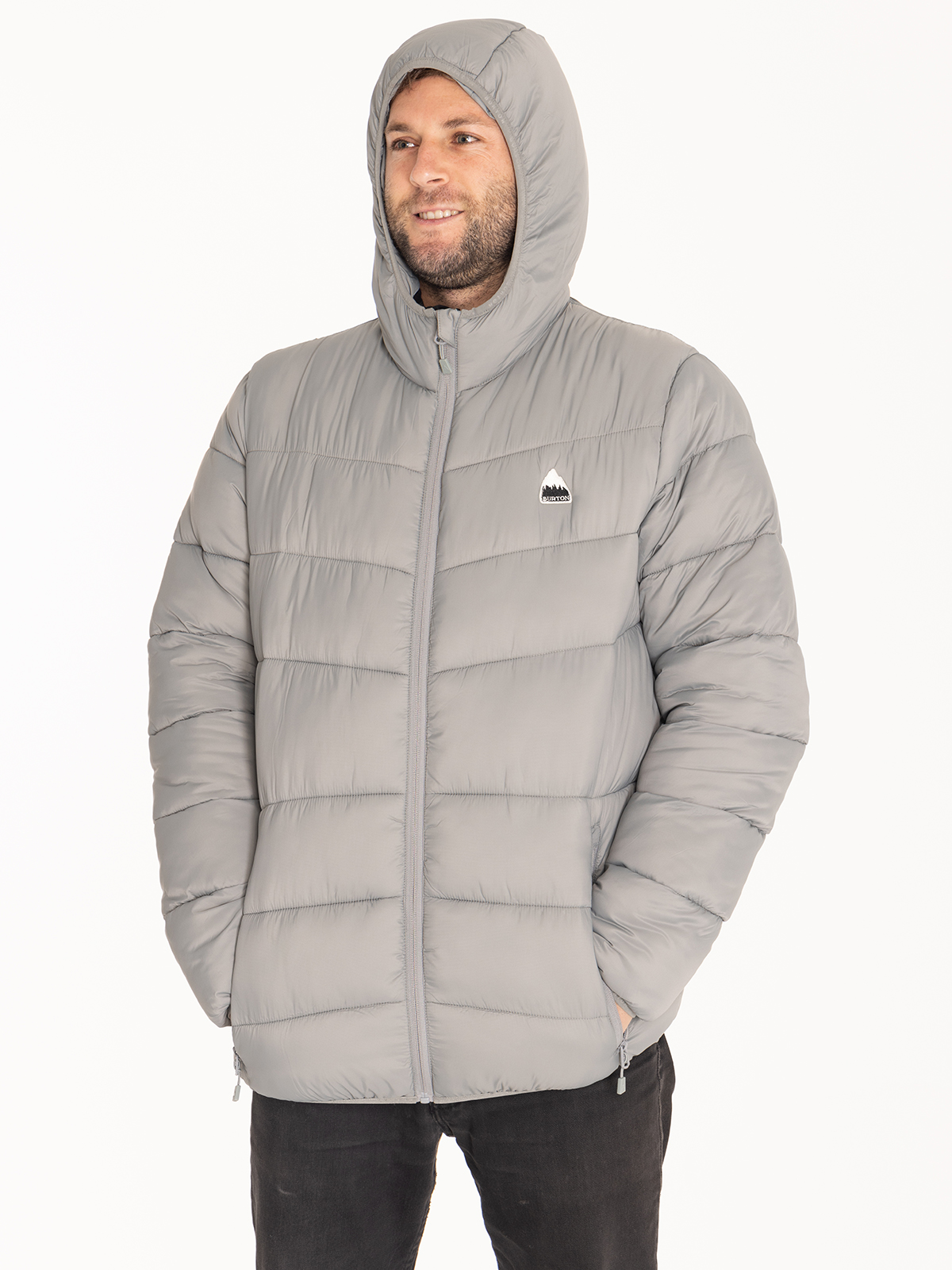 PARKA HOMBRE BURTON MPK002 NYLON GRIS IMPERMEABLE - 5