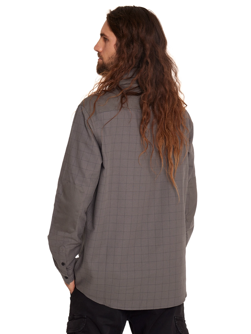CAMISA MANGA LARGA HOMBRE GRIS - 4