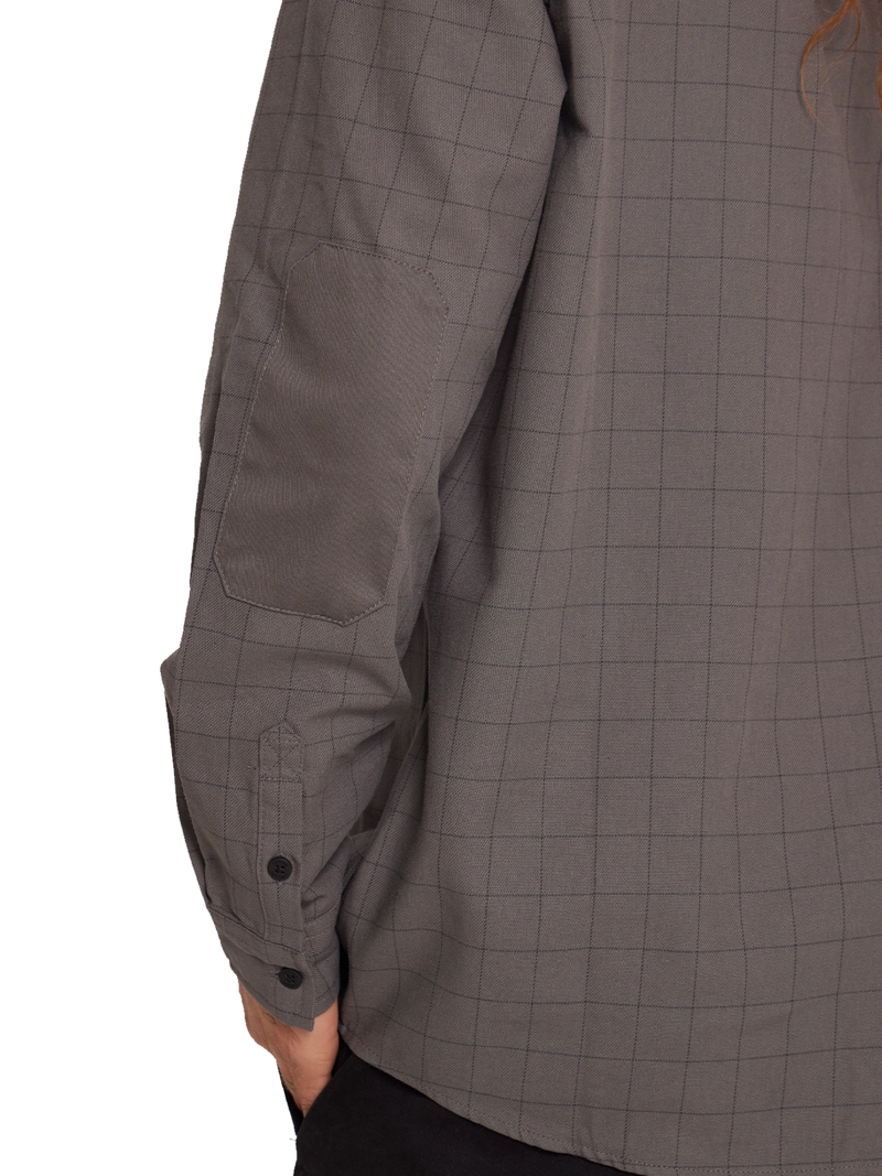 CAMISA MANGA LARGA HOMBRE GRIS - 5