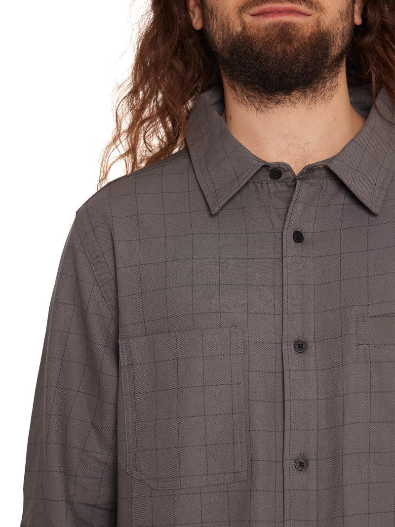 CAMISA MANGA LARGA HOMBRE GRIS - 7
