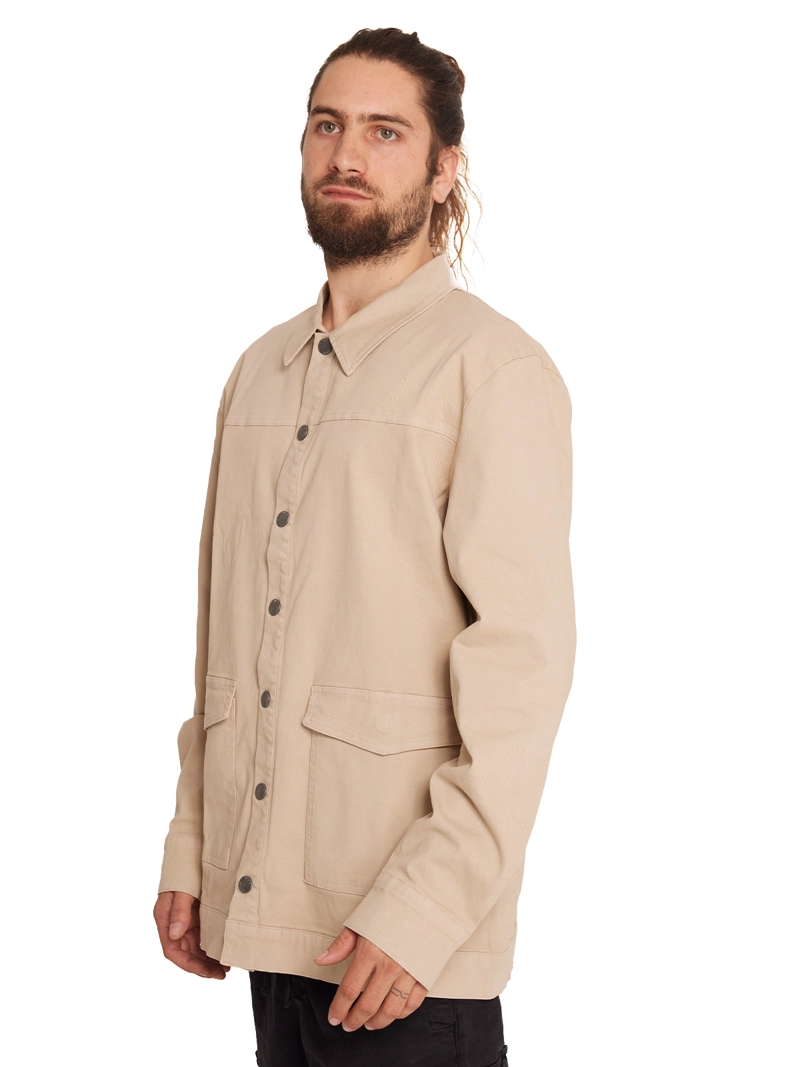 CAMISA MANGA LARGA HOMBRE BEIGE - 2
