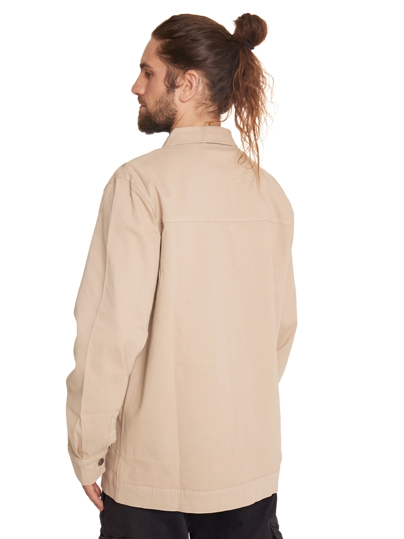 CAMISA MANGA LARGA HOMBRE BEIGE - 4