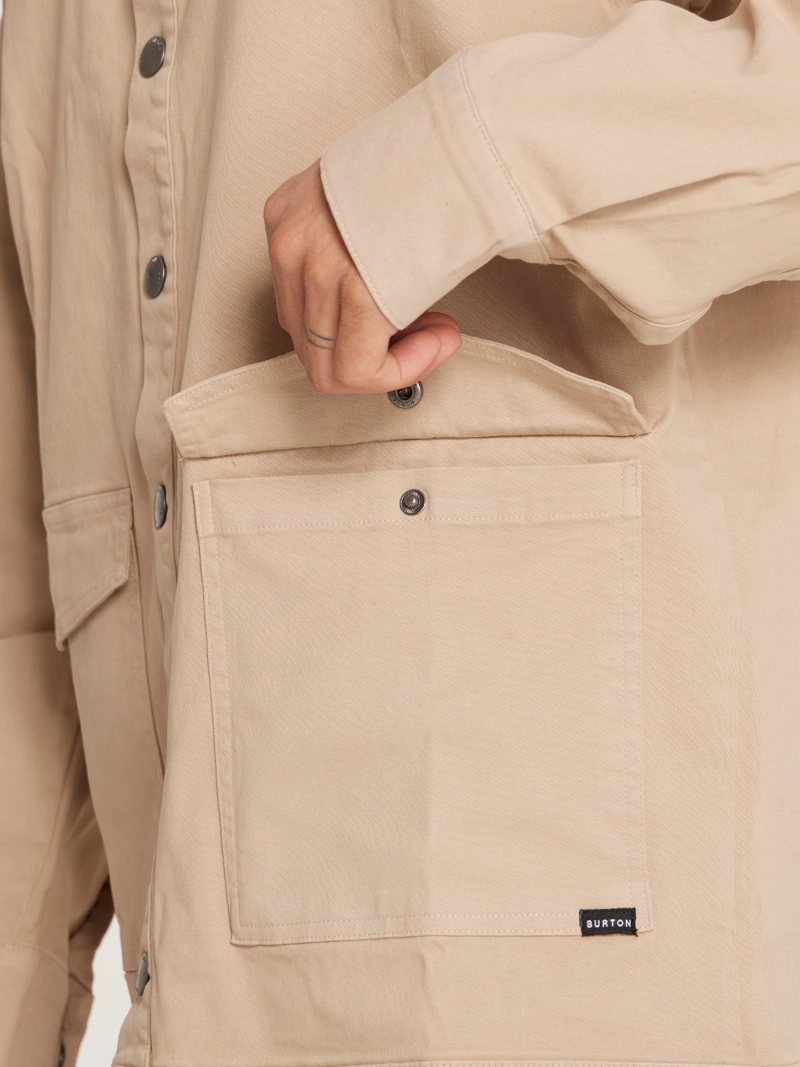CAMISA MANGA LARGA HOMBRE BEIGE - 5