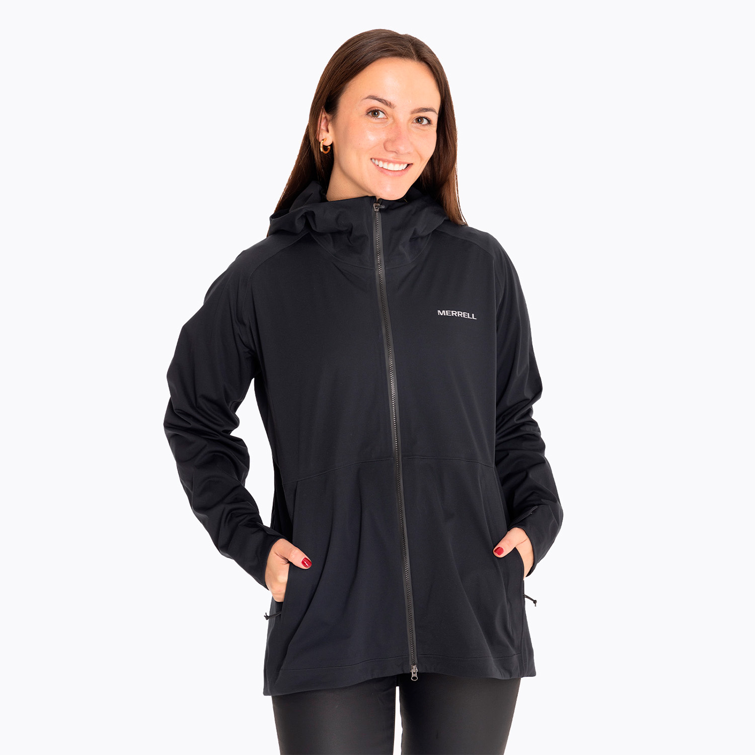 IMPERMEABLE MUJER WHISPER RAIN SHELL NEGRO MERRELL - 1