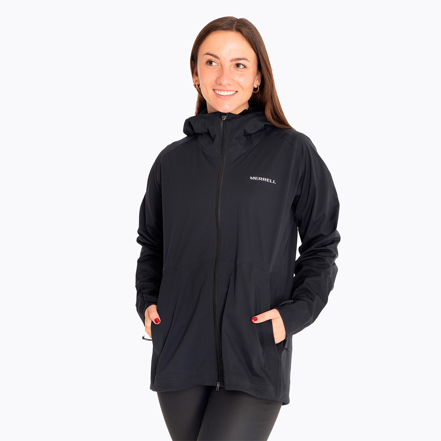 IMPERMEABLE MUJER WHISPER RAIN SHELL NEGRO MERRELL - 5