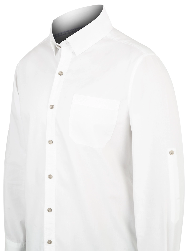 CAMISA ALGODÓN ORGÁNICO HOMBRE GALITON BLANCO ROCKFORD - 4