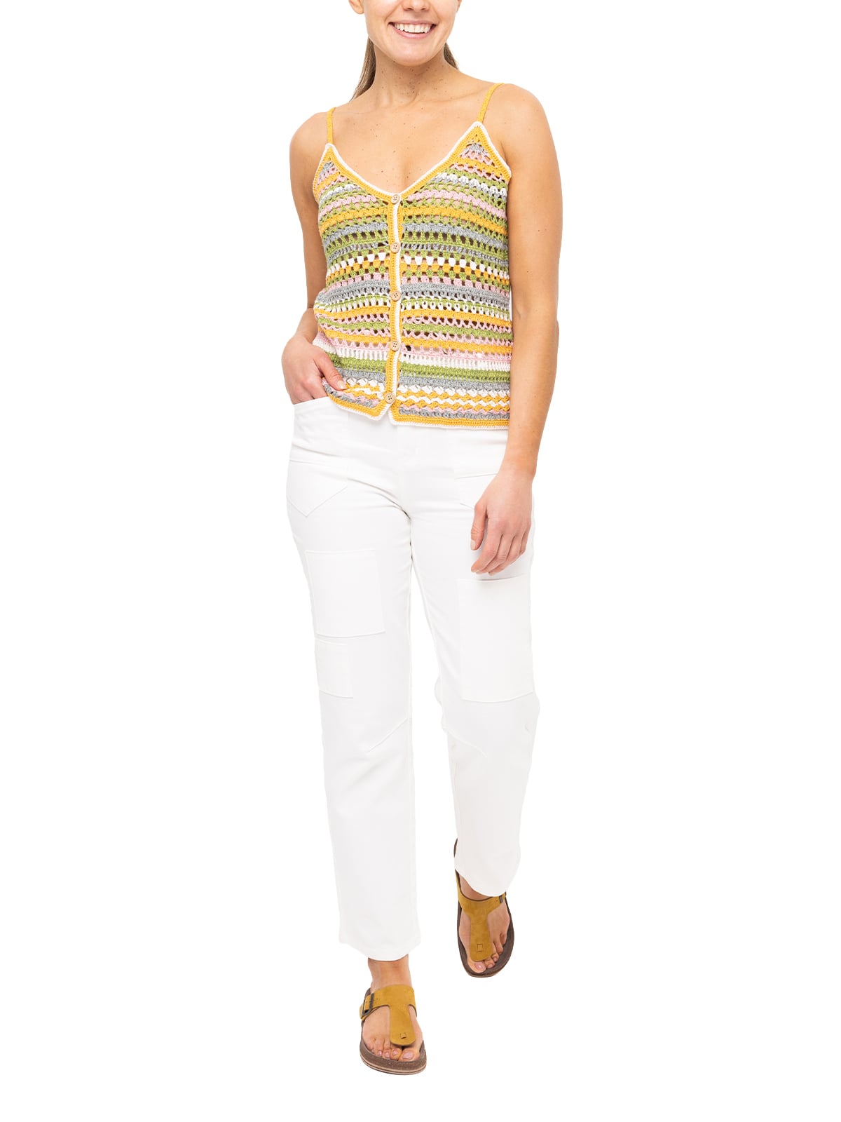 POLERA ROCKFORD ALGODÓN ORGÁNIC VARADERO AMARILLO MUJER - 7