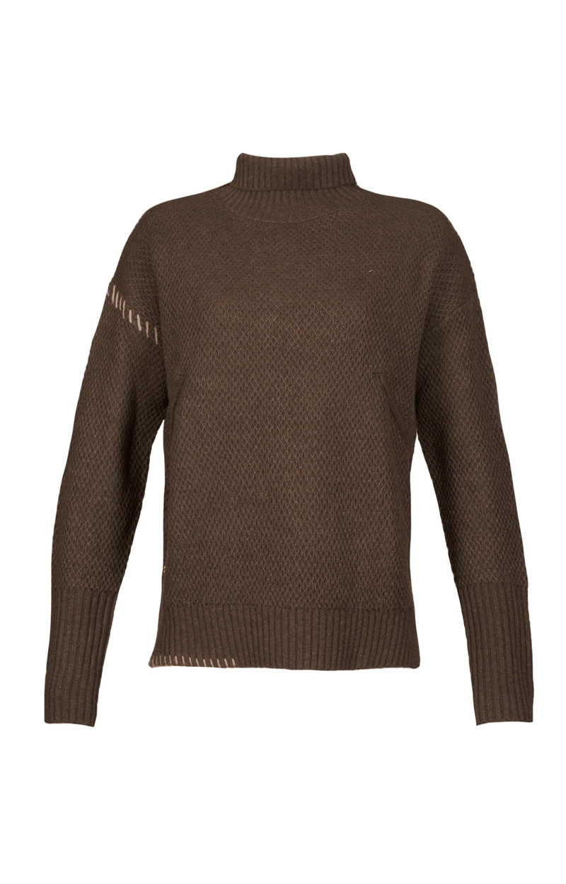 SWEATER CASHMERE MUJER ANIS VERDE ROCKFORD - 1
