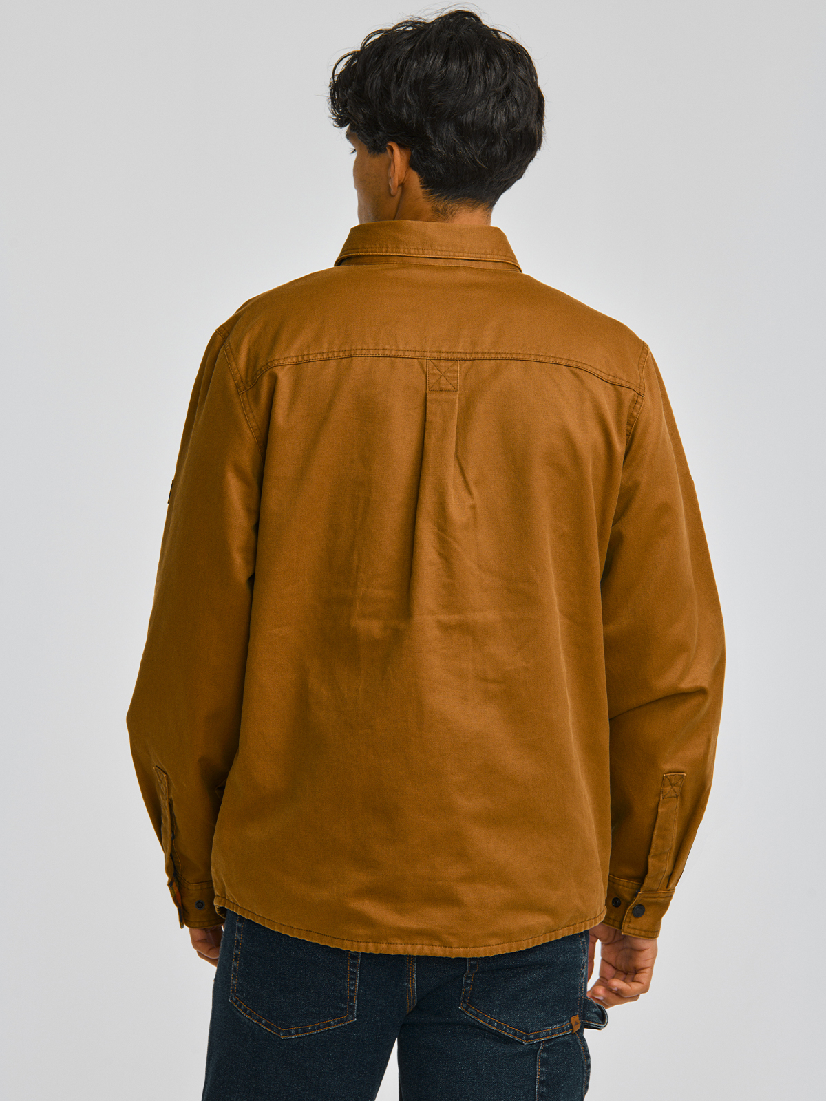 CHAQUETA HOMBRE WAXED COTTON SHIRT JAC CAFÉ CAT - 6