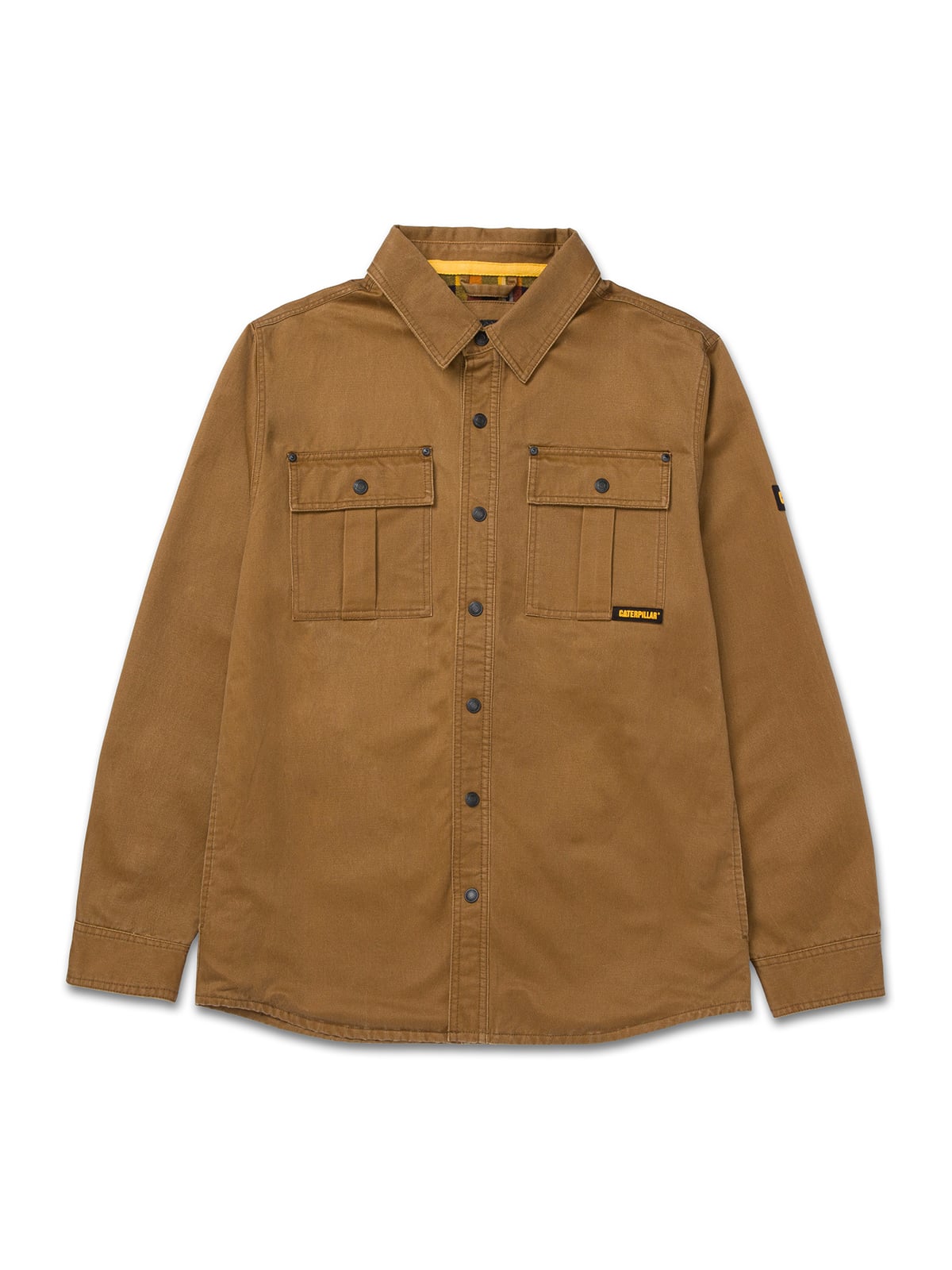 CHAQUETA HOMBRE WAXED COTTON SHIRT JAC CAFÉ CAT - 7