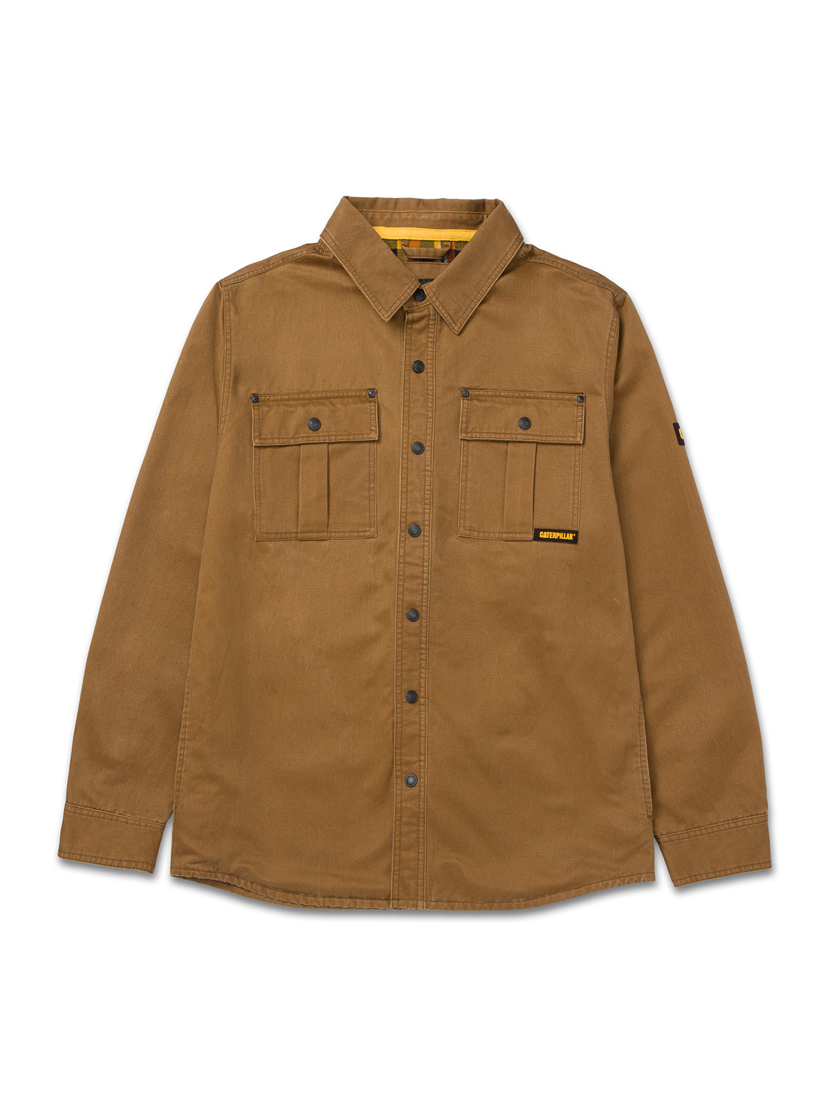 CHAQUETA HOMBRE WAXED COTTON SHIRT JAC CAFÉ CAT - 7