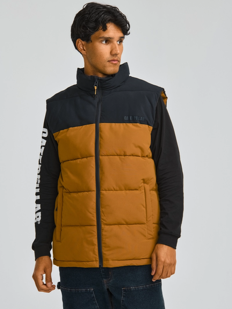CHAQUETA SIN MANGA HOMBRE ARCTIC ZONE VEST CAFÉ CAT - 1