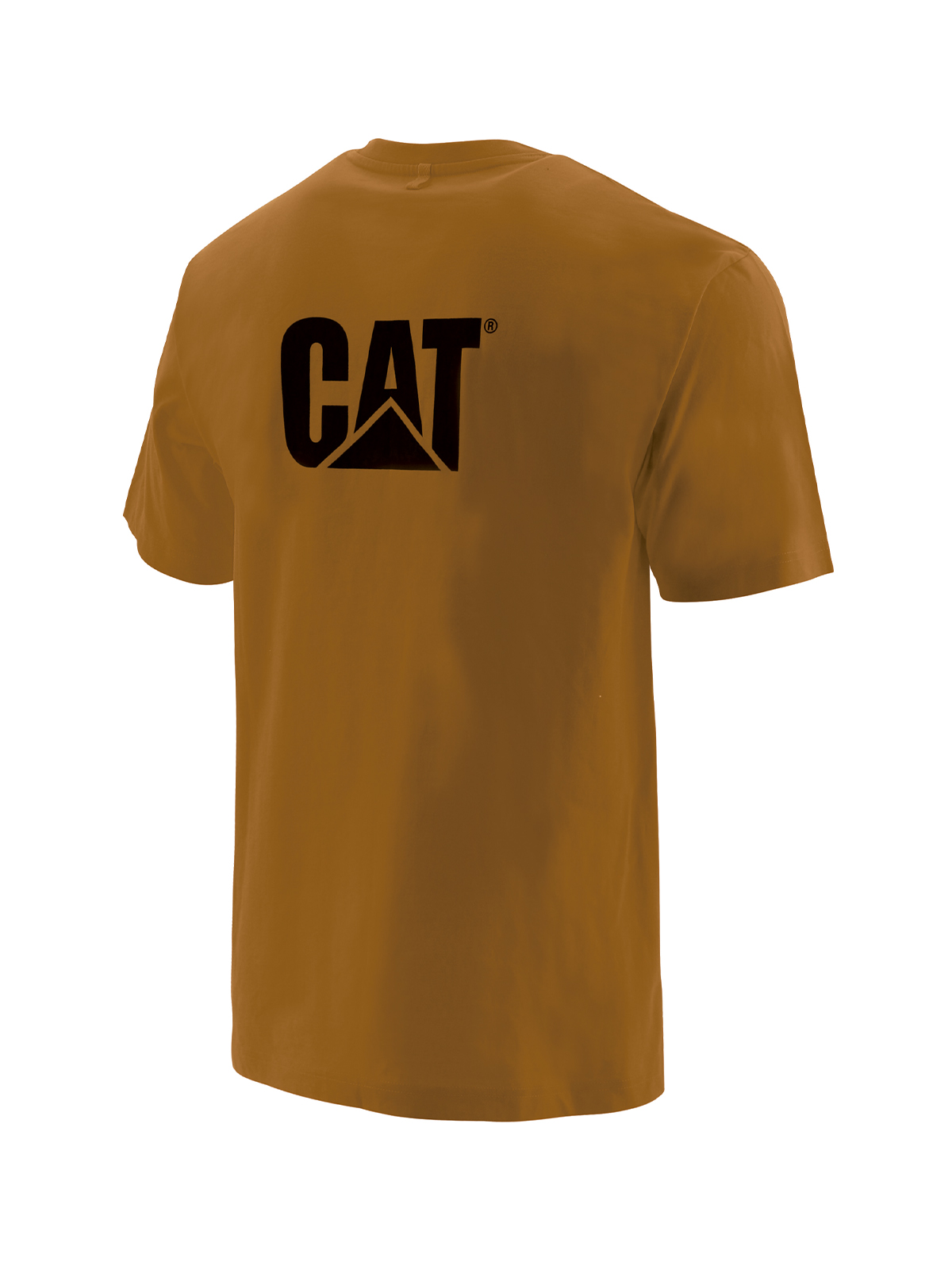 POLERA MANGA CORTA HOMBRE LOGO POCKET TEE CAFÉ CAT - 4