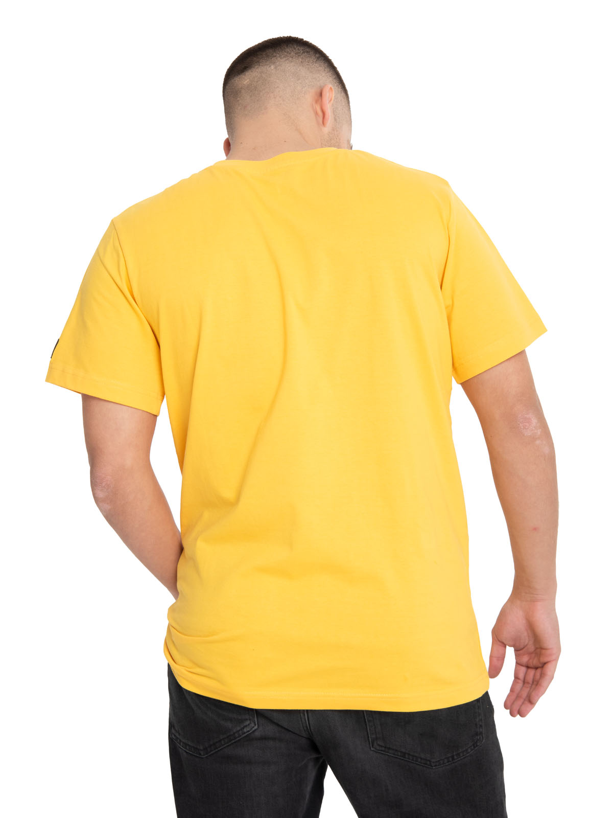 POLERA MANGA CORTA HOMBRE ESSENTIAL S/SAMARILLO CAT - 4