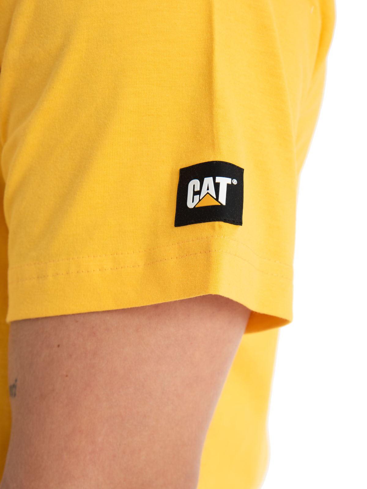 POLERA MANGA CORTA HOMBRE ESSENTIAL S/SAMARILLO CAT - 5