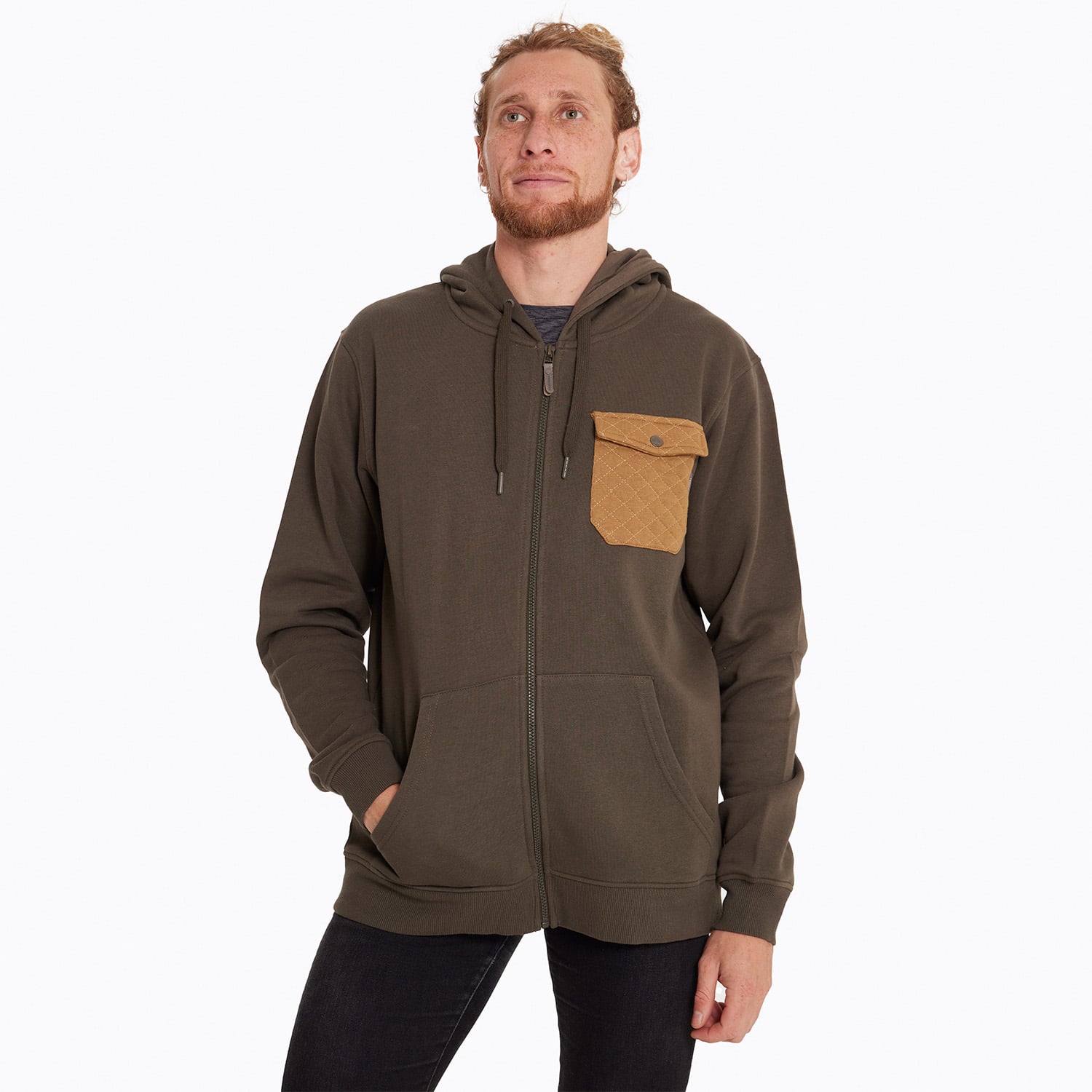 POLERÓN HOMBRE MERRELL PPH-110 ALGODÓN CAFÉ COYOTE SWEATSHIRT - 1