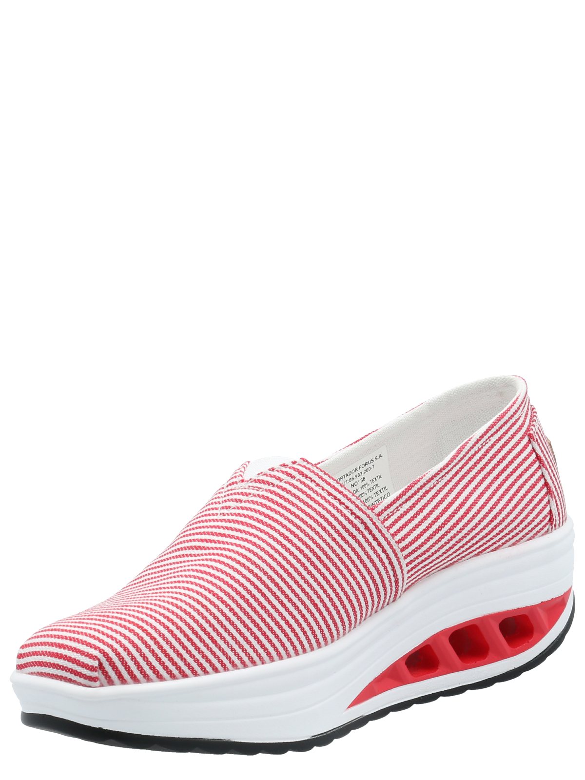 ALPARGATAS MUJER AZALEIA TEXTIL ANGELO ROJO - 5