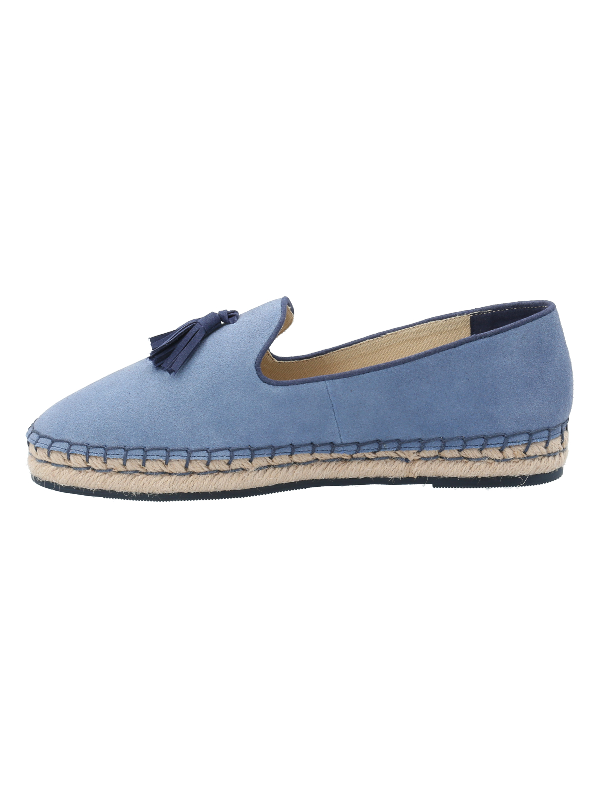 ALPARGATAS MUJER ROCKFORD CUERO AMAREZA AZUL - 5