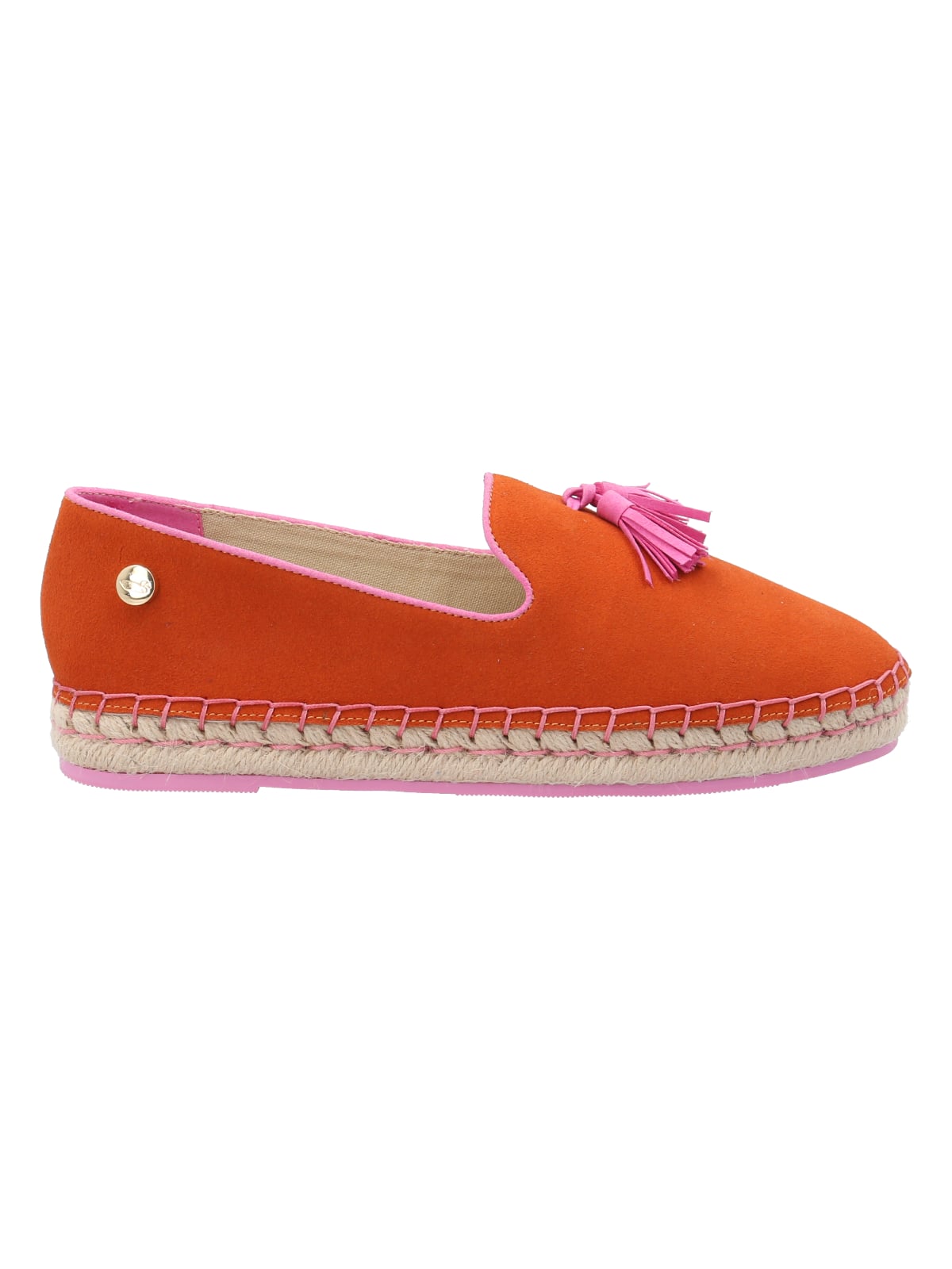 ALPARGATAS MUJER ROCKFORD CUERO AMAREZA NARANJO - 1