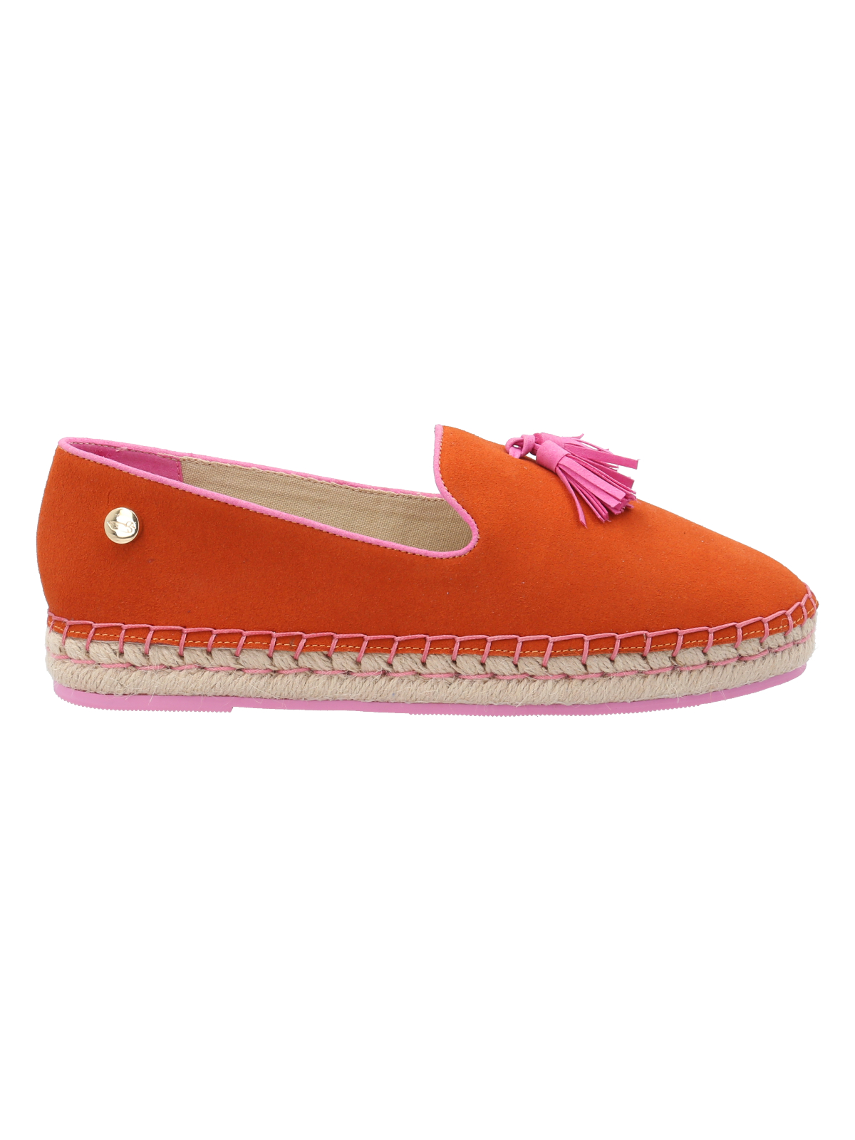 ALPARGATAS MUJER ROCKFORD CUERO AMAREZA NARANJO - 1