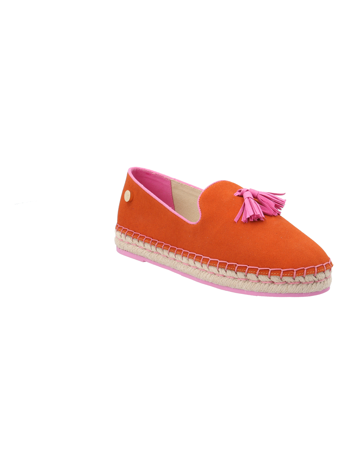 ALPARGATAS MUJER ROCKFORD CUERO AMAREZA NARANJO - 2
