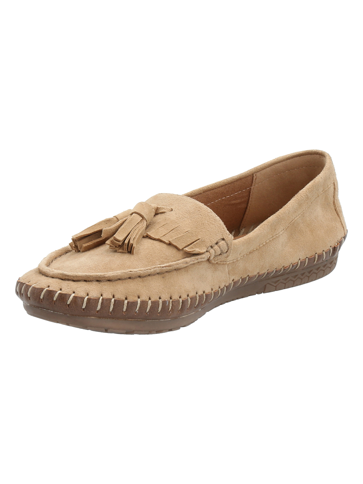 ZAPATO SLIP ON CUERO MUJER PAVIA CAFÉ ROCKFORD - 4
