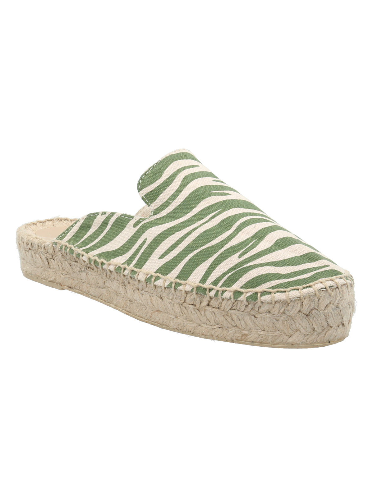 ALPARGATAS MUJER ROCKFORD TEXTIL NERA HI VERDE - 2
