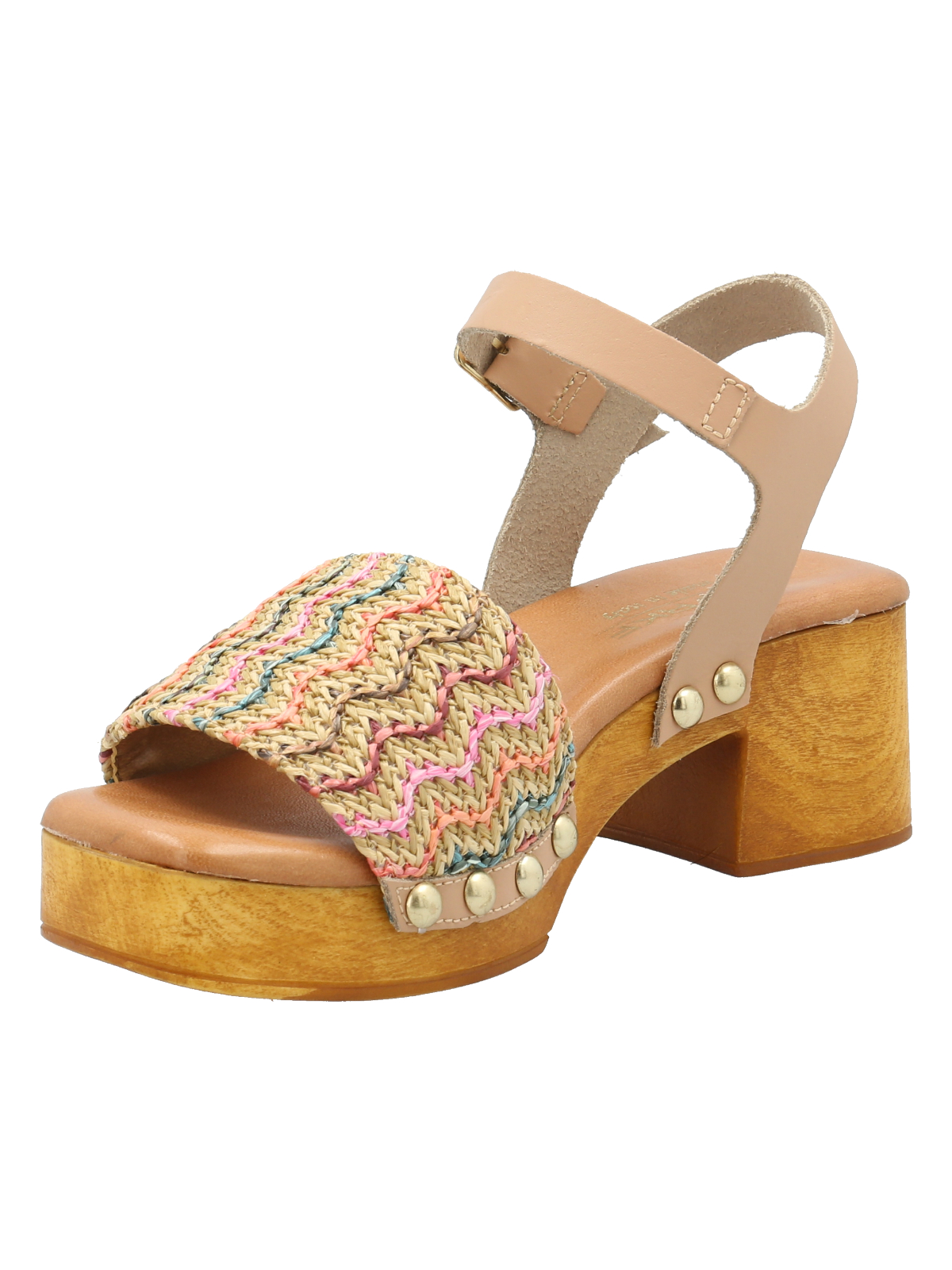 SANDALIAS MUJER ROCKFORD MULTICOLOR CUERO GERANIO - 4