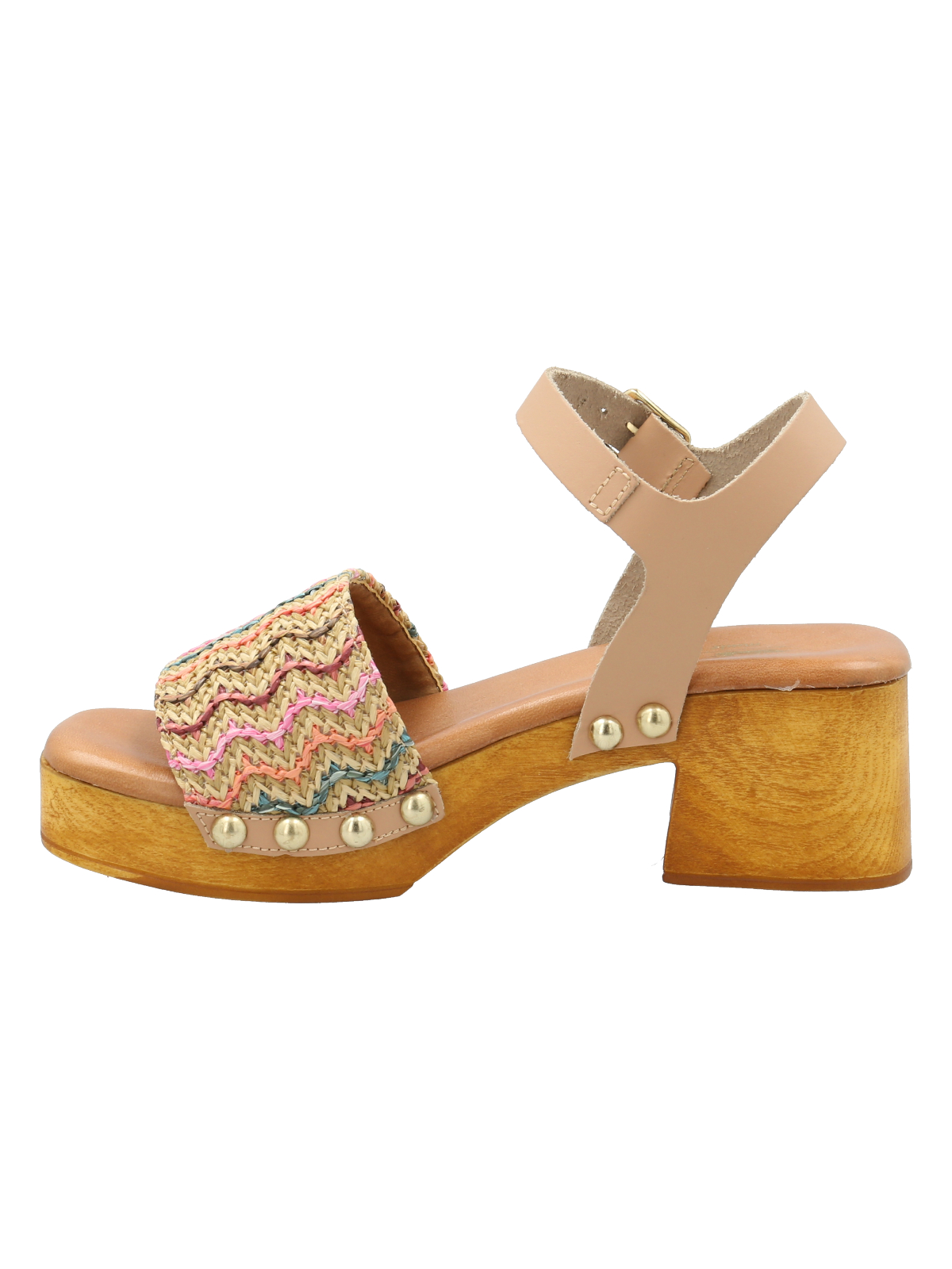 SANDALIAS MUJER ROCKFORD MULTICOLOR CUERO GERANIO - 5