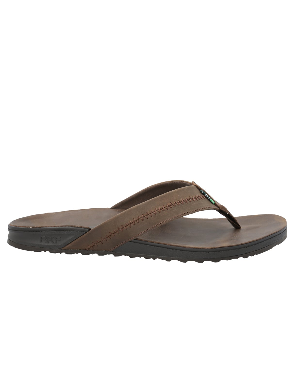 SANDALIAS HOMBRE ROCKFORD CUERO VERDE PLAYUS - 1