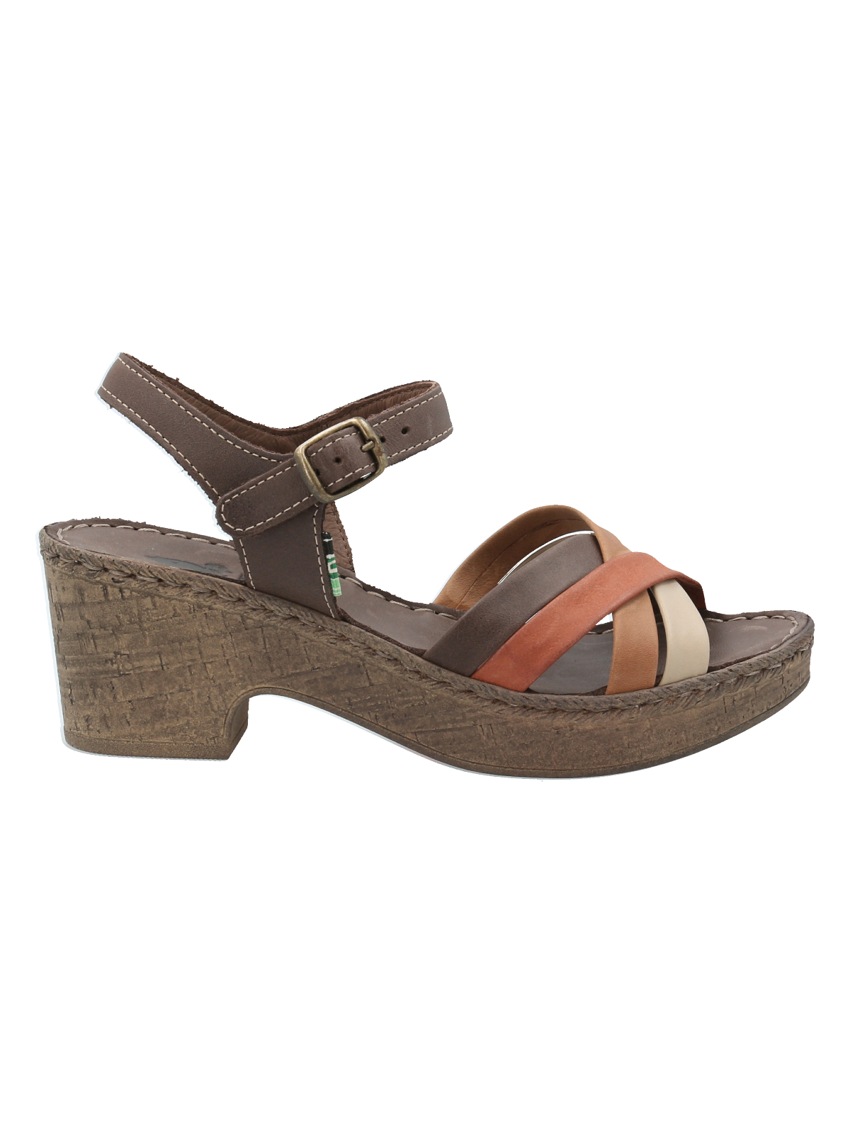 SANDALIAS MUJER ROCKFORD CUERO NARANJO DALIA - 1