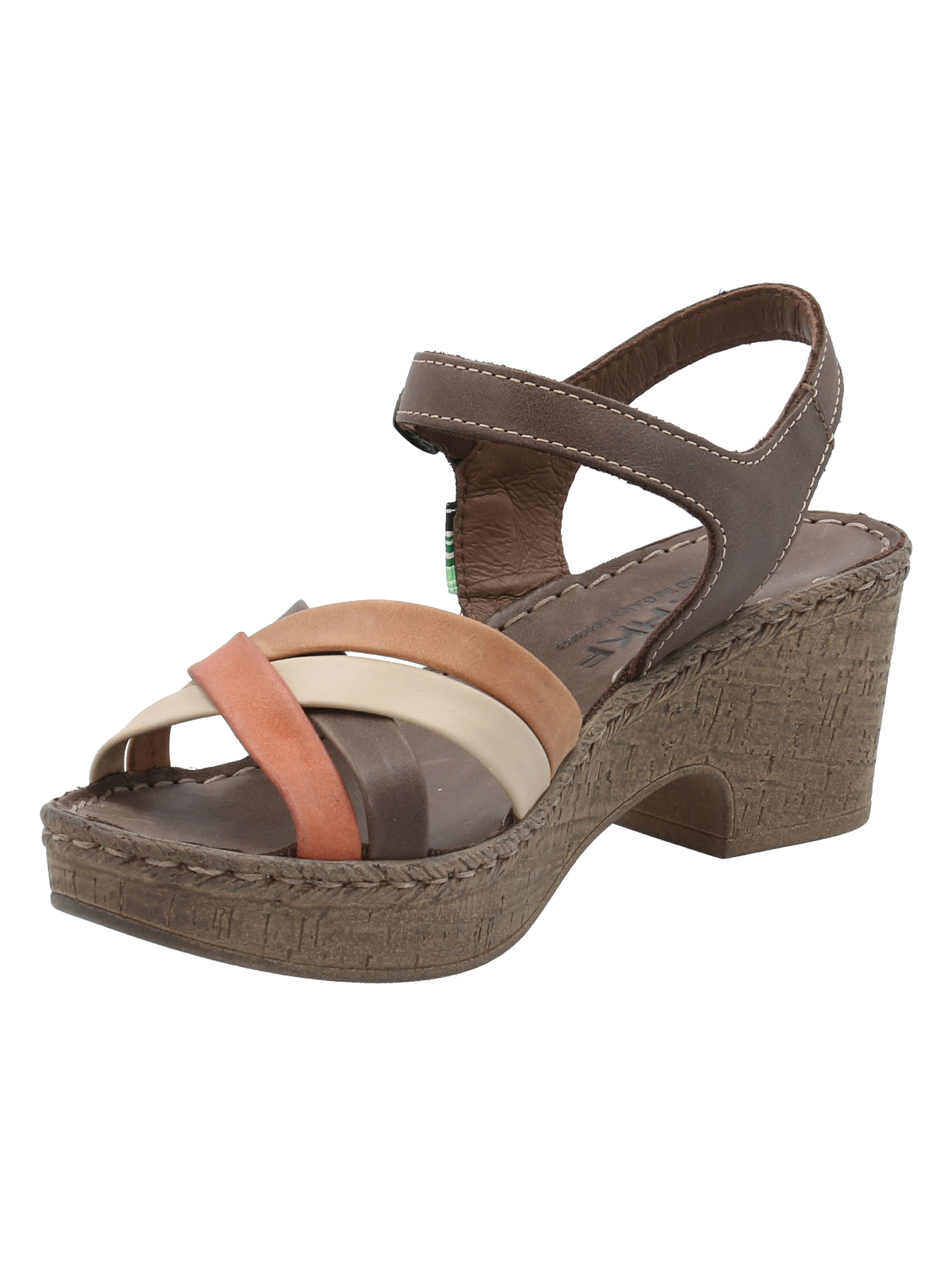 SANDALIAS MUJER ROCKFORD CUERO NARANJO DALIA - 4