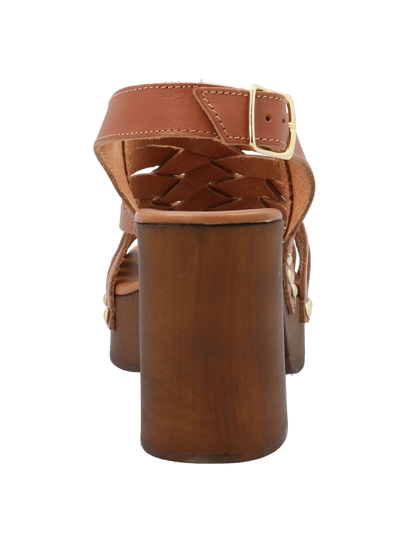 SANDALIAS MUJER ROCKFORD CUERO CAFÉ AZUCENA - 6