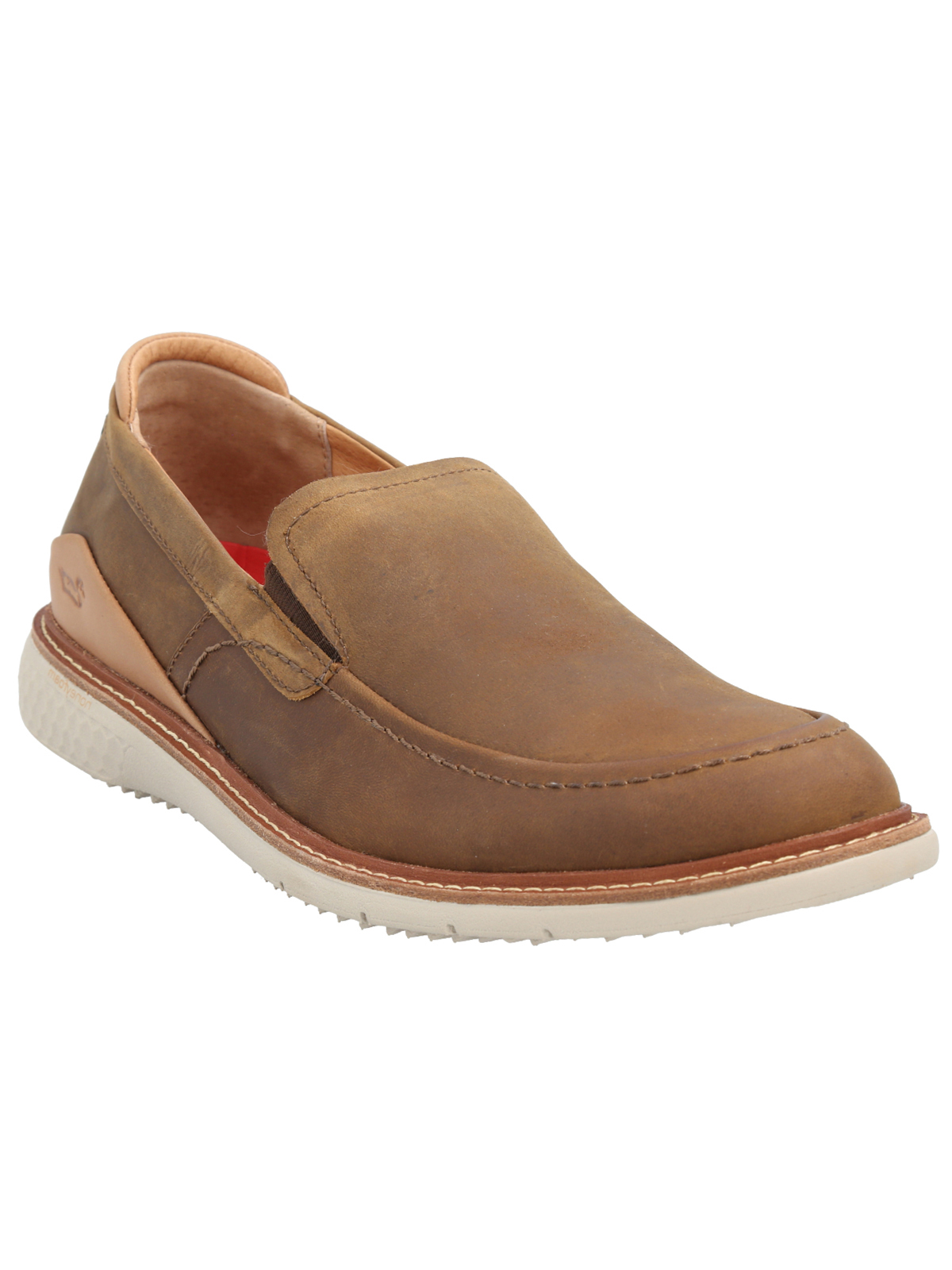 MOCASINES HOMBRE ROCKFORD CUERO CAFÉ MARKE - 2