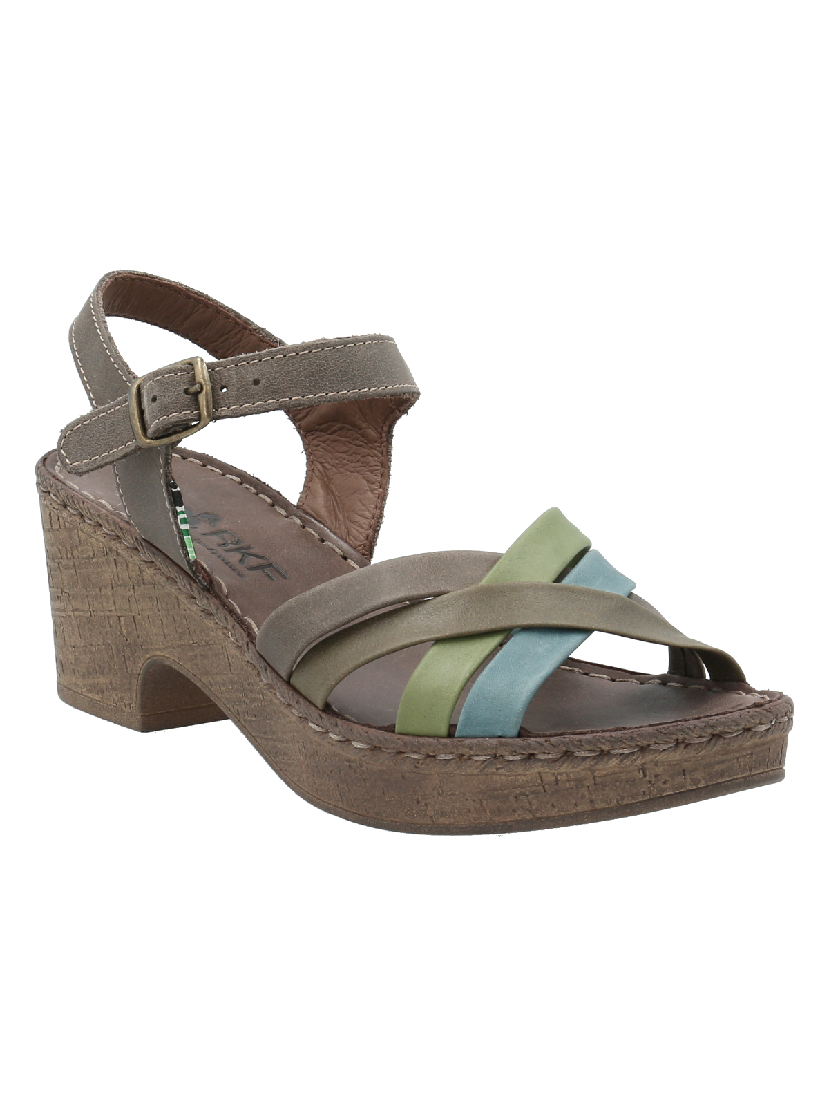 SANDALIAS MUJER ROCKFORD CUERO VERDE DALIA - 2