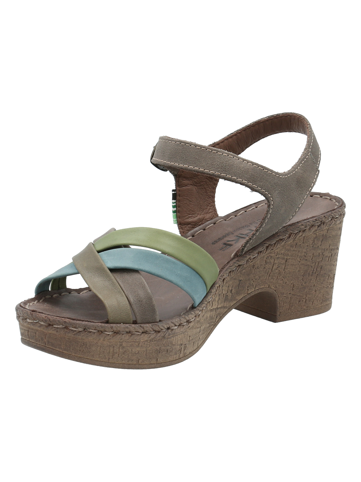 SANDALIAS MUJER ROCKFORD CUERO VERDE DALIA - 4