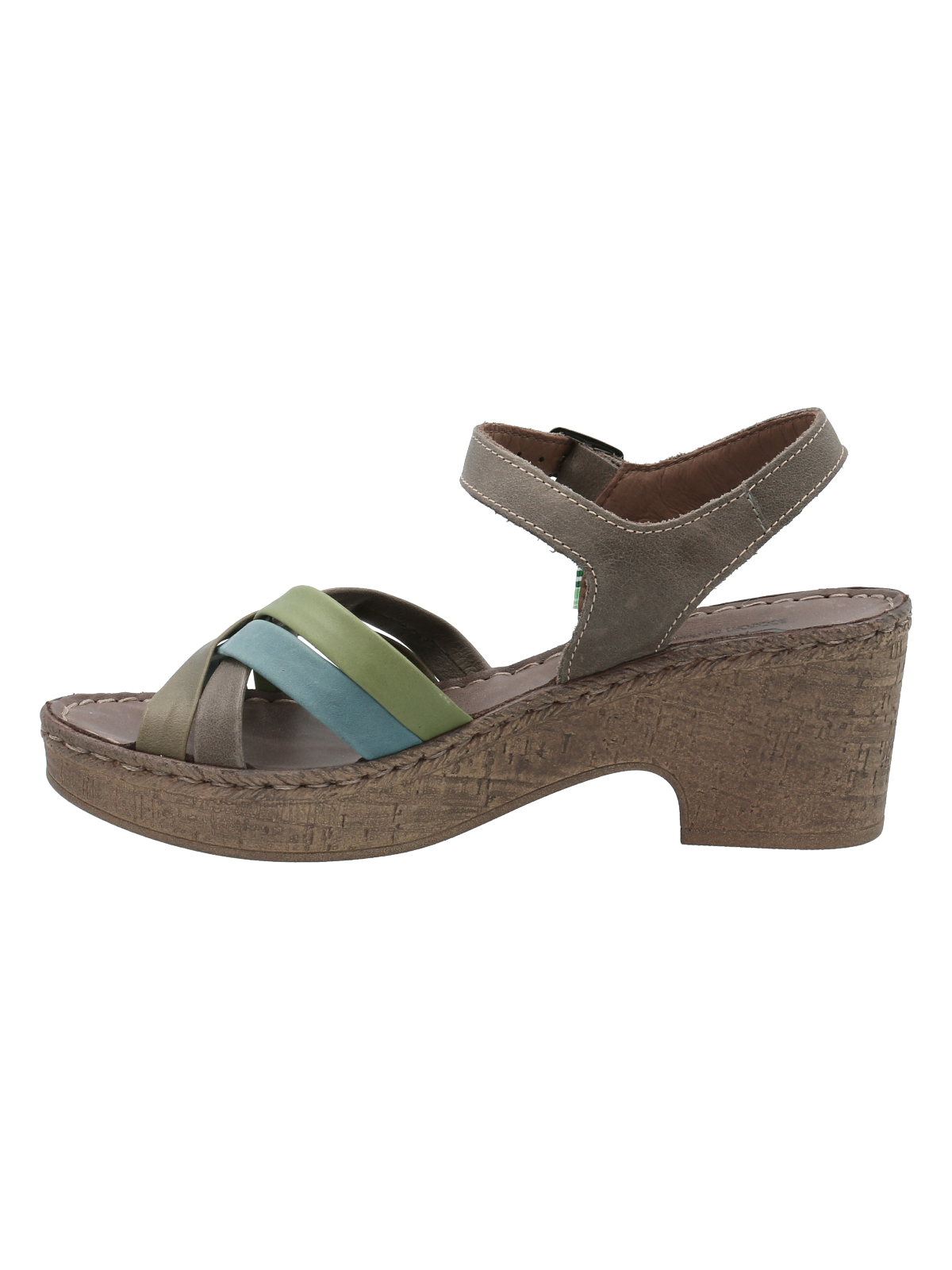 SANDALIAS MUJER ROCKFORD CUERO VERDE DALIA - 5