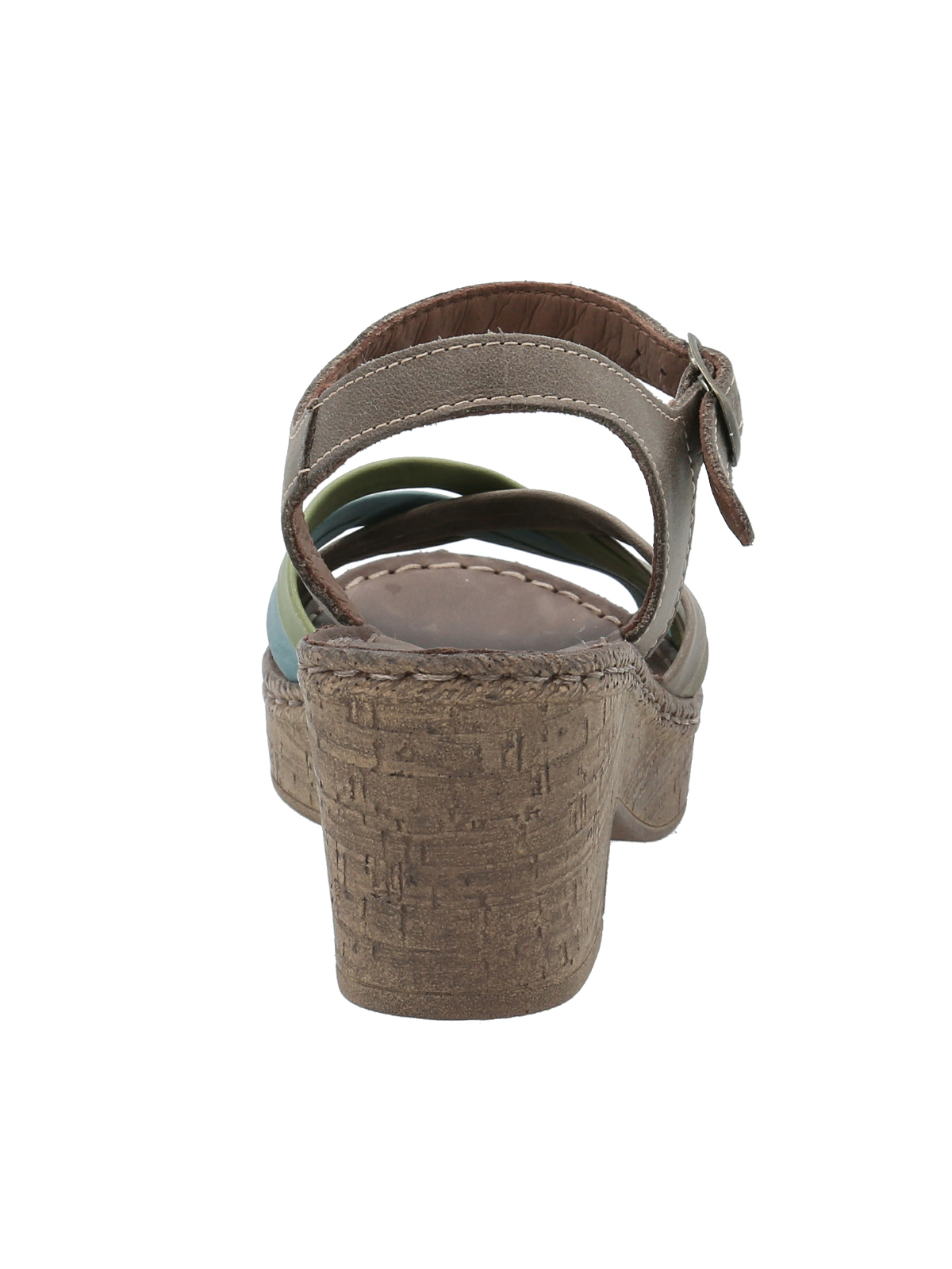 SANDALIAS MUJER ROCKFORD CUERO VERDE DALIA - 6