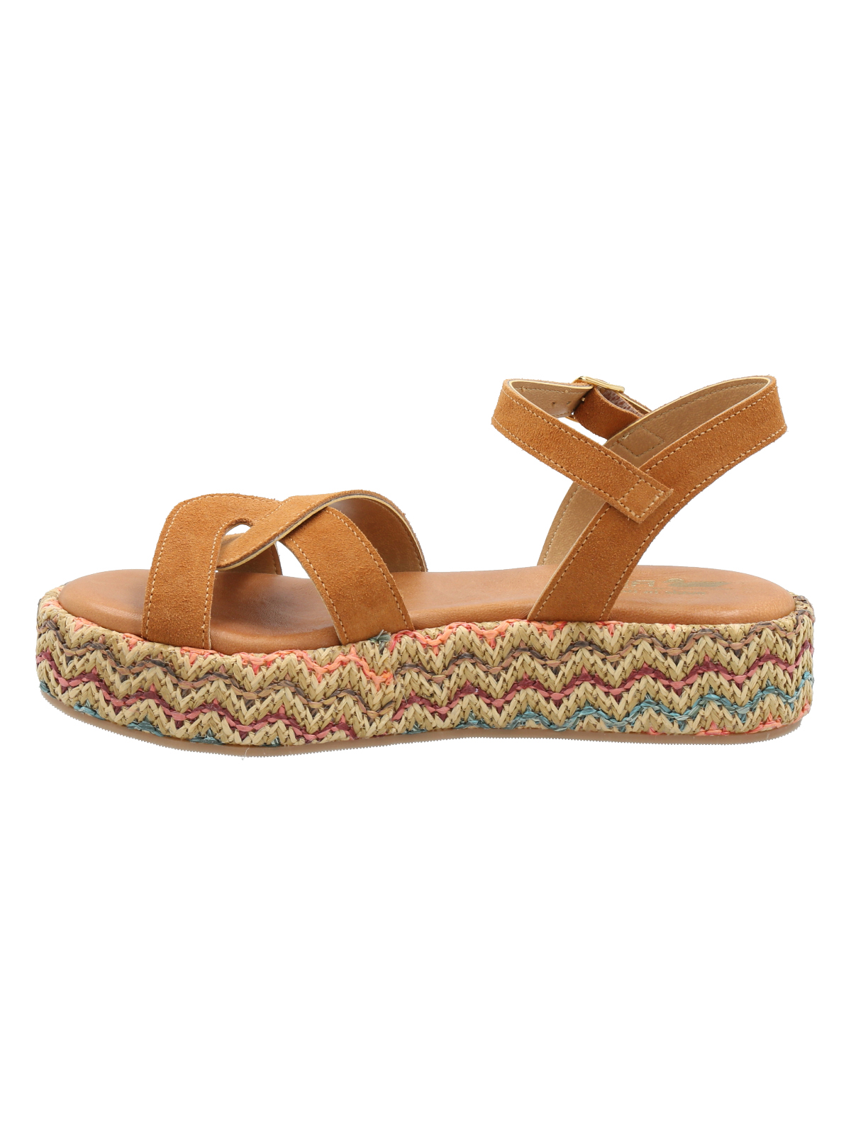 SANDALIAS MUJER ROCKFORD CUERO MULTICOLOR CLAVEL - 6